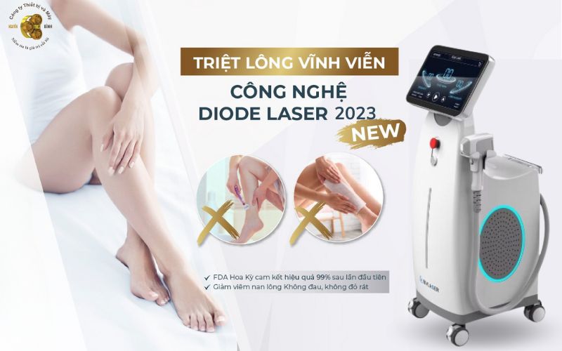 Máy triệt lông công nghệ diode laser